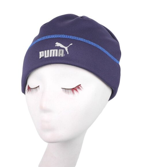 PUMA Youth Winter Toque Hat Beanie - Navy Blue Junior Kids Size - Picture 3 of 3